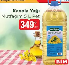 MUTFAĞIM KANOLA YAĞI 5 L fiyat ve kampanya bilgisi